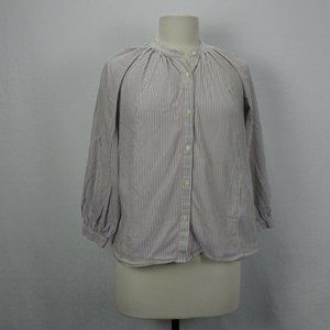 Lucky Brand Size XS Striped Long Sleeve Button-Up Shirt